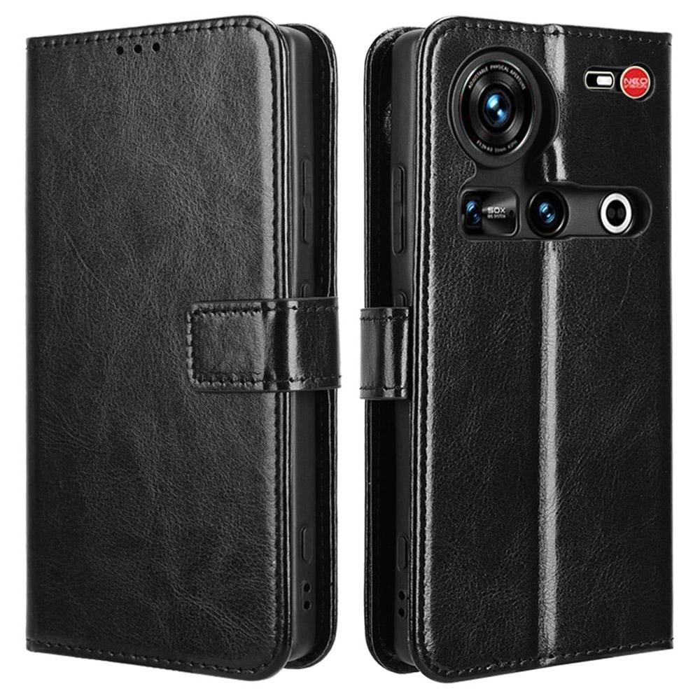 For ZTE nubia Z70S Ultra 5G/nubia Z70 Ultra 5G Case Crazy Horse Texture PU Leather Phone Wallet Cover
