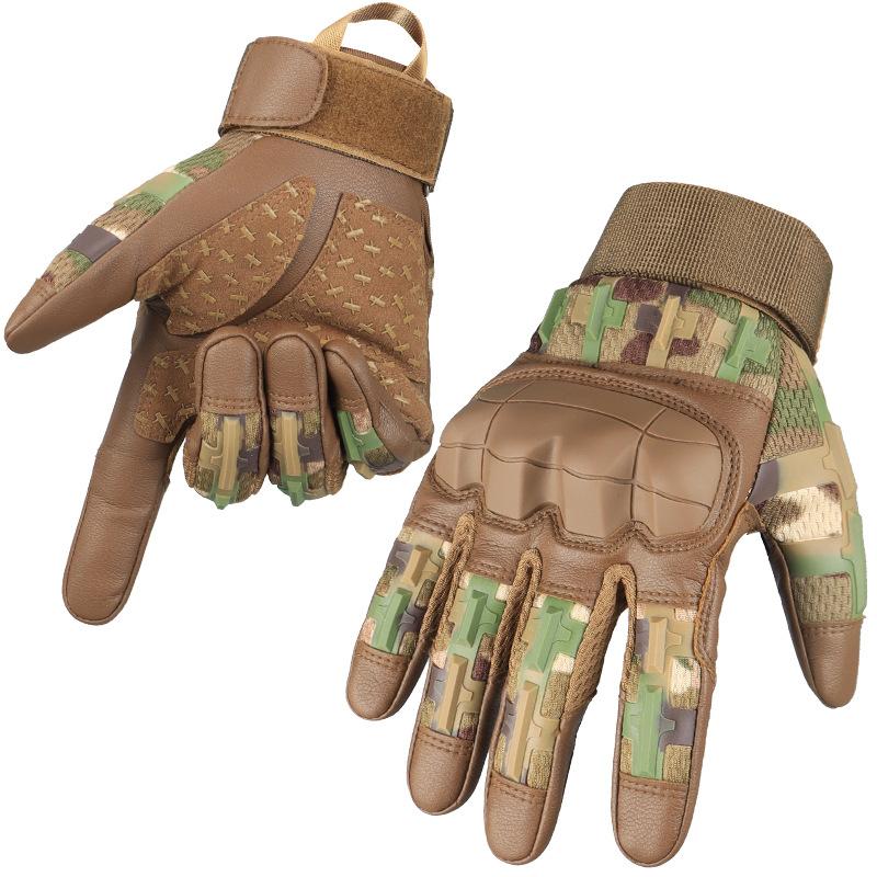 Heavy Duty Tactical Gloves Super Technician Protective Non Slip Full Finger Touch Screen Motorcycle Training Combat Fighting Camouflage Men