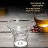 Transparent Borosilicate Glass Tea Infuser & Heat-Resistant Stainless Steel Strainer with Bamboo Handle - Kung Fu Accessories
