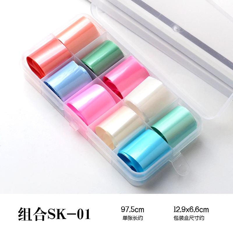 Produkty do zdobienia paznokci Naklejki transferowe Papier gwiaździsty Tybetańskie kolorowe laserowe naklejki do zdobienia paznokci