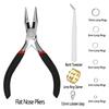 1353Pcs/Set Alloy Lobster Clasp Jump Rings Needle Nose Pliers Tweezers Open Ring Jewelry Accessories Kit for DIY Jewelry Making