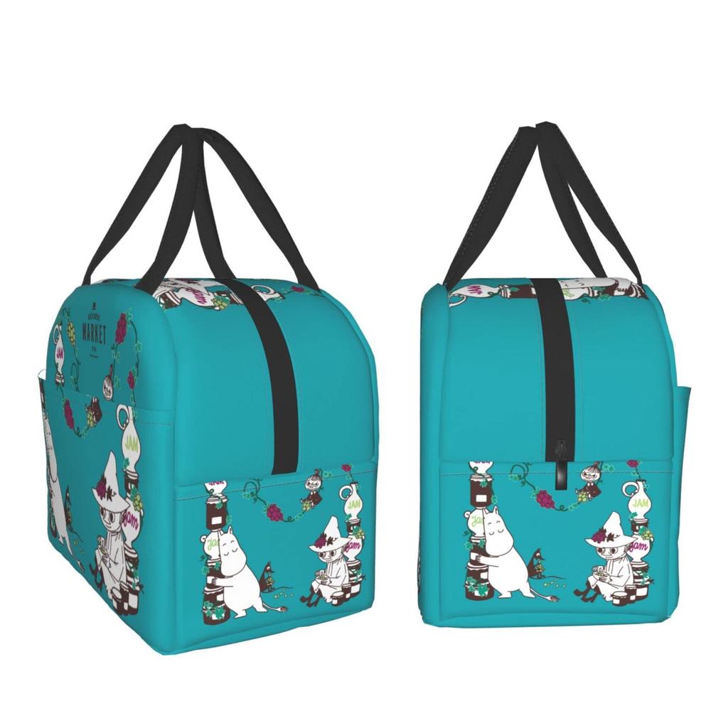 Moomin Lunch Insulated Lunch Soft Cooler for and 13cm Thick x 22cm Wide x 20cm Bag, Insulated, Zippered, Compact, Portable, Bag, Bag, Tote/Eco Bag,