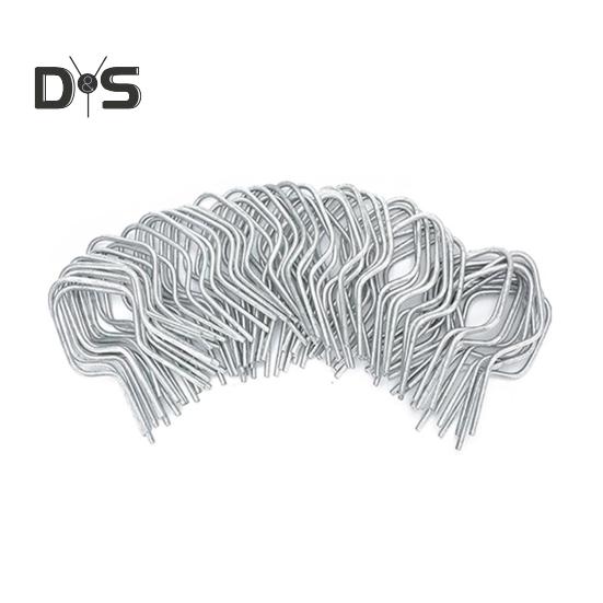 100Pcs Galvanized Fence Wire Tie Clips Easy Installation Reliable Metal Fence Post Clips for DIY Enthusiasts