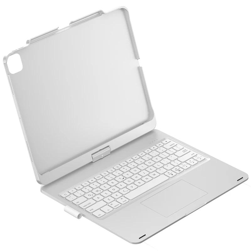 For iPad Air 13 M2/M3/M4 Pro12.9 // Pro13 M4 M5 360 Rotate Magic Keyboard Case Spanish Russian Keyboard Cover