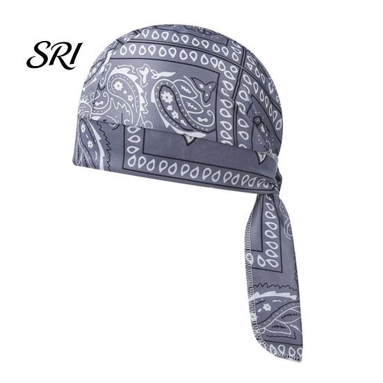 Elastic Strap Bandana Paisley Cooling Headscarf Cap Set, Sweat Wicking Adjustable Moisture-wicking Straps Fit Breathable Hand Washable Headwrap