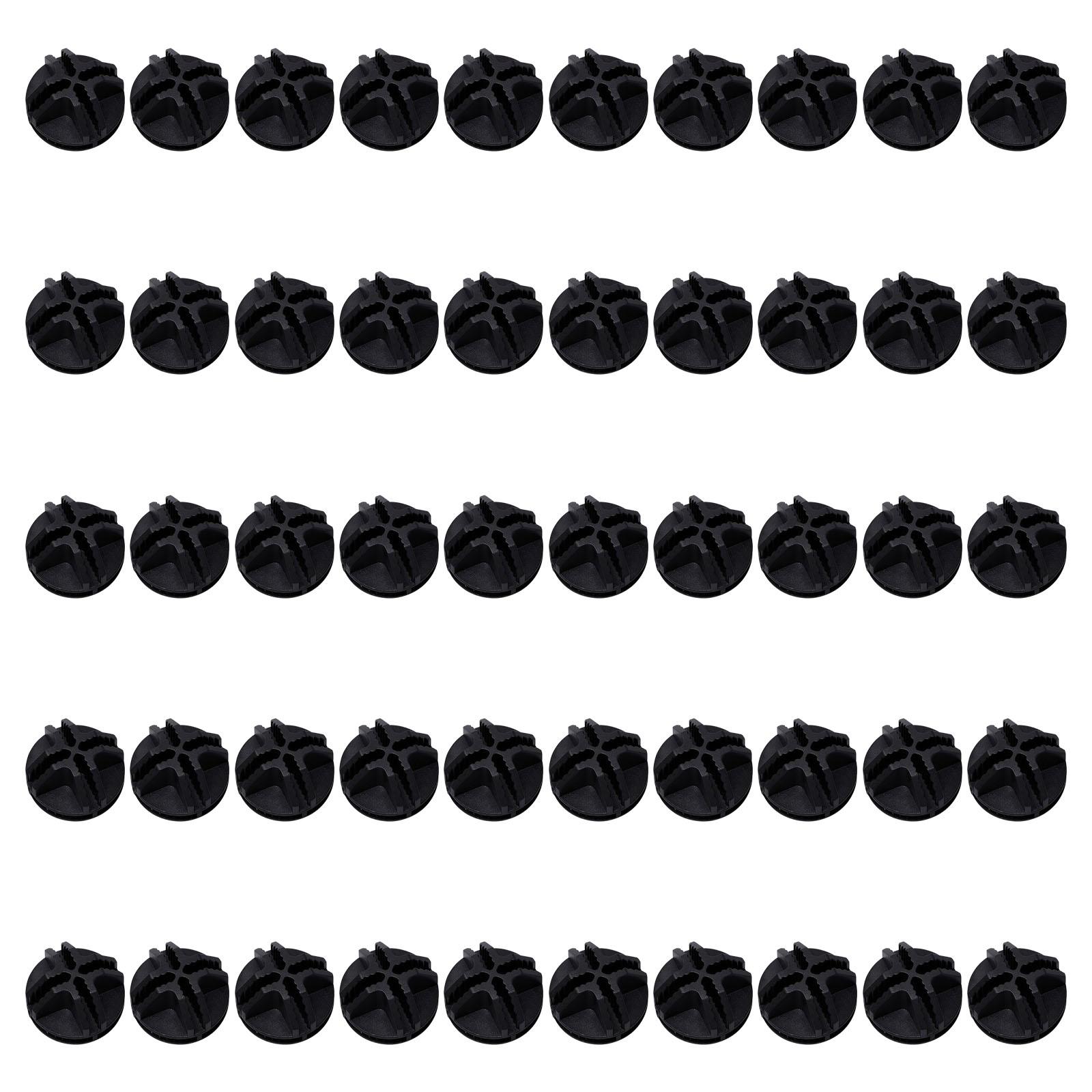 

Упаковка из 100 пластиковых кубических соединителей для модульных полок для хранения, сделай сам, самоблокирующиеся защелки, клипсы-органайзеры чёрный