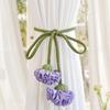 1Pc Curtain Tiebacks Window Accessories Ties Floral Designs Fabric Tiebacks Office Carnation Curtain Tiebacks Home Multi-Color