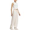 adidas Originals Street Series Loose Fit Drawstring Cuffed Casual Pants Women Pants White JL7548