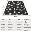 Halloween Ghost Pumpkin Skull Flannel Blanket Throw Blanket Nap Blanket Party Decor Horror Gift Skin Friendly Reversible