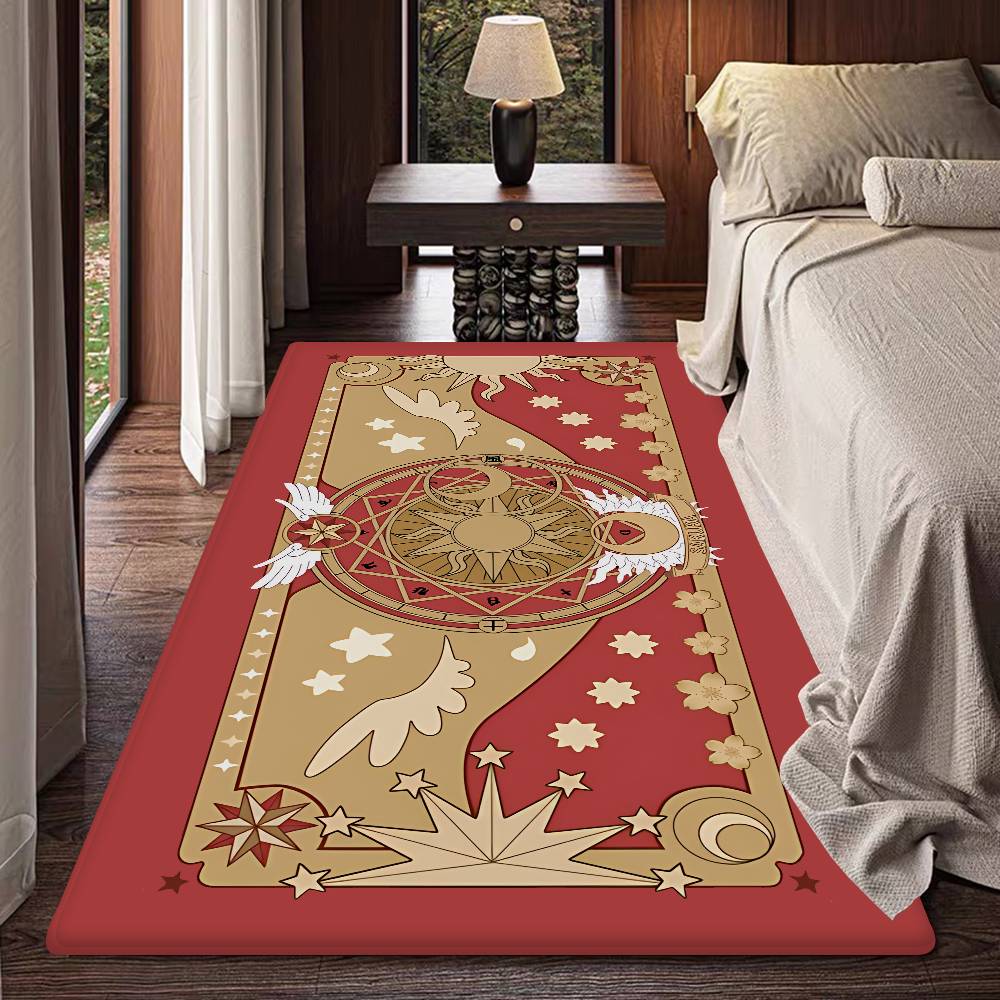 C-Cardcaptor Sakura Floor Mat INS Style Soft Bedroom Floor House Laundry Room Mat Anti-skid Household Carpets