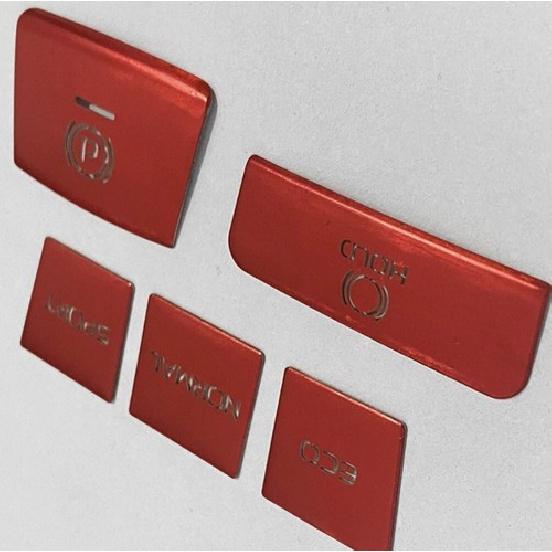 5pcs Fits For Toyota Camry 2018- Red Gear P Gear Brake Hold Frame Cover Trim