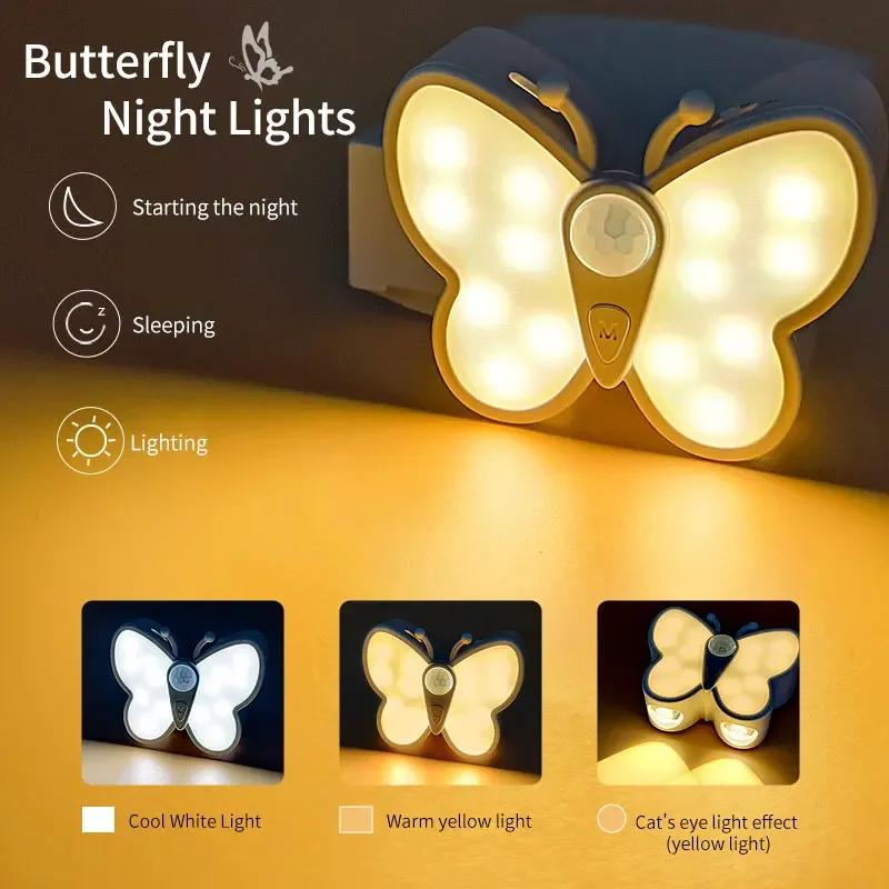 LED Night Light Motion Sensor Light Wireless Cabinet Light Rechargeable Night Lamp For Kitchen Wardrobe Lamp Staircase Led Light