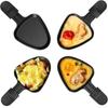 1/8Pcs Mini Raclette Grill Pans Handle Cheese Melt Pan Non-Stick Carbon Steel BBQ Cooking Pans Eggs Cheese Melt Pan With Spatula