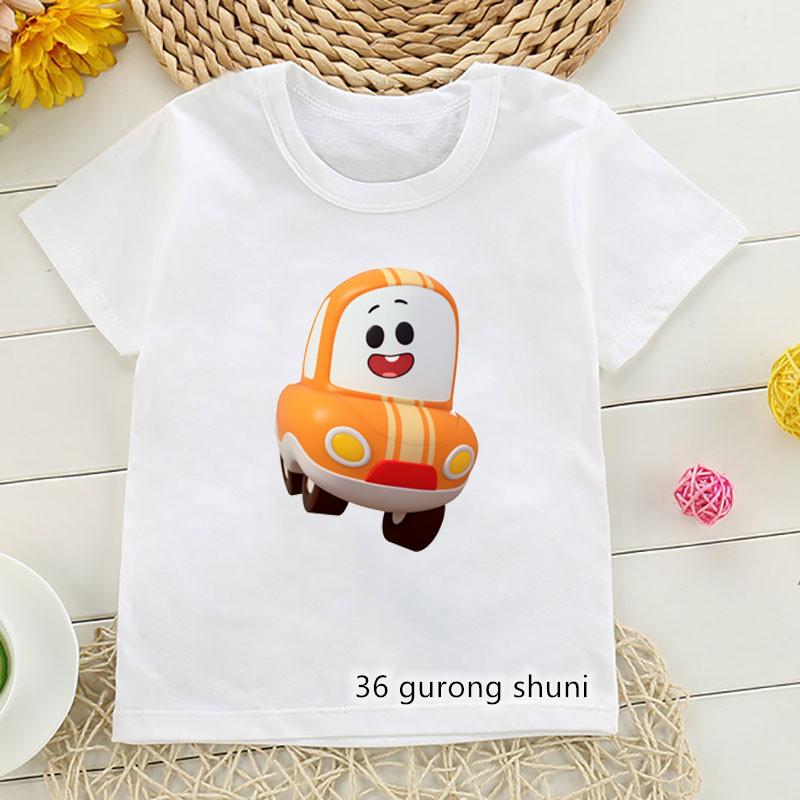 Go Go Cory Carson And Friends Tshirt Cute Cartoon Print ChildrenS Tshirt Summer Boys Girls Universal Tshirt White Shirt Tops 100