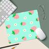 small mousepad Cute Strawberry Gaming 45X40cm Desk Mat Non-Slip Rubber Keyboard Mouse Pad HD Print Kawaii Office Accessories 1pc