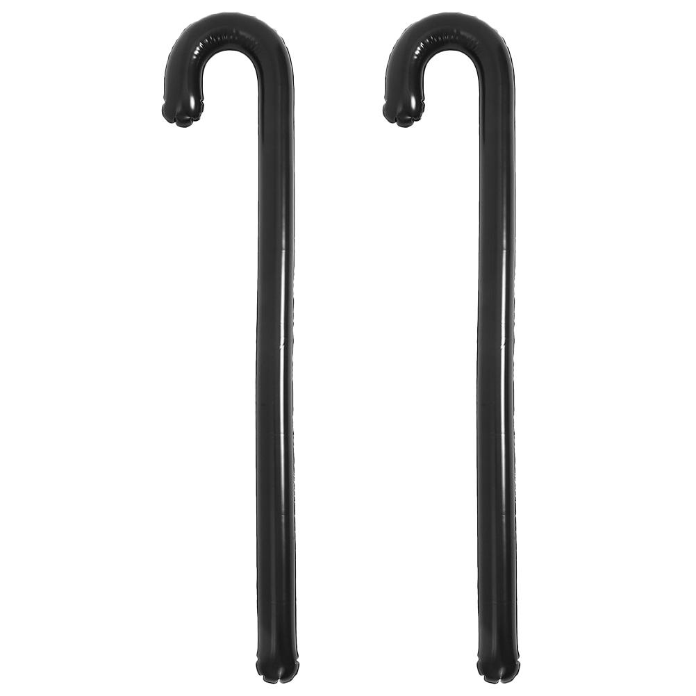 

2pcs Inflatable Walking Cane For Events Pvc Inflatable Crutch Toys Party Balloons Party Supplies Inflatable Props Costume Cane