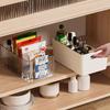 Simple Style Storage Basket Acrylic Living Room Utility Pellet Tray Kitchen Freezer Box Home Fruit Rack Shelf for Indoor Decor
