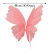 48 cm Duży Symulowany Motyl Pusty Wzór Efekt 3D Wiszący Motyl Materiał Tiulowy Duży Rozmiar Motyl 3D Dekoracja Centrum Handlowego