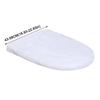 Thickened Toilet Seat Cover Solid Color Toilet Dust Cover Toilet Lid Cover  Bathroom Decorative