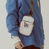 New MLB Polyester Shoulder Bag, Crossbody Bag Mini Unisex White 32BGDZ111-50W