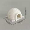 Mini Igloos Model Realistic Ice House Figurines Desktop Ornament Miniature Arctics Ice House Microlandscape Decorations