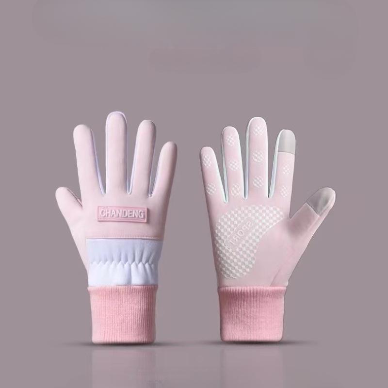 Women Thermal Gloves Waterproof Touchscreen Anti-Slip Outdoor Date Versatile Winter Sports Style