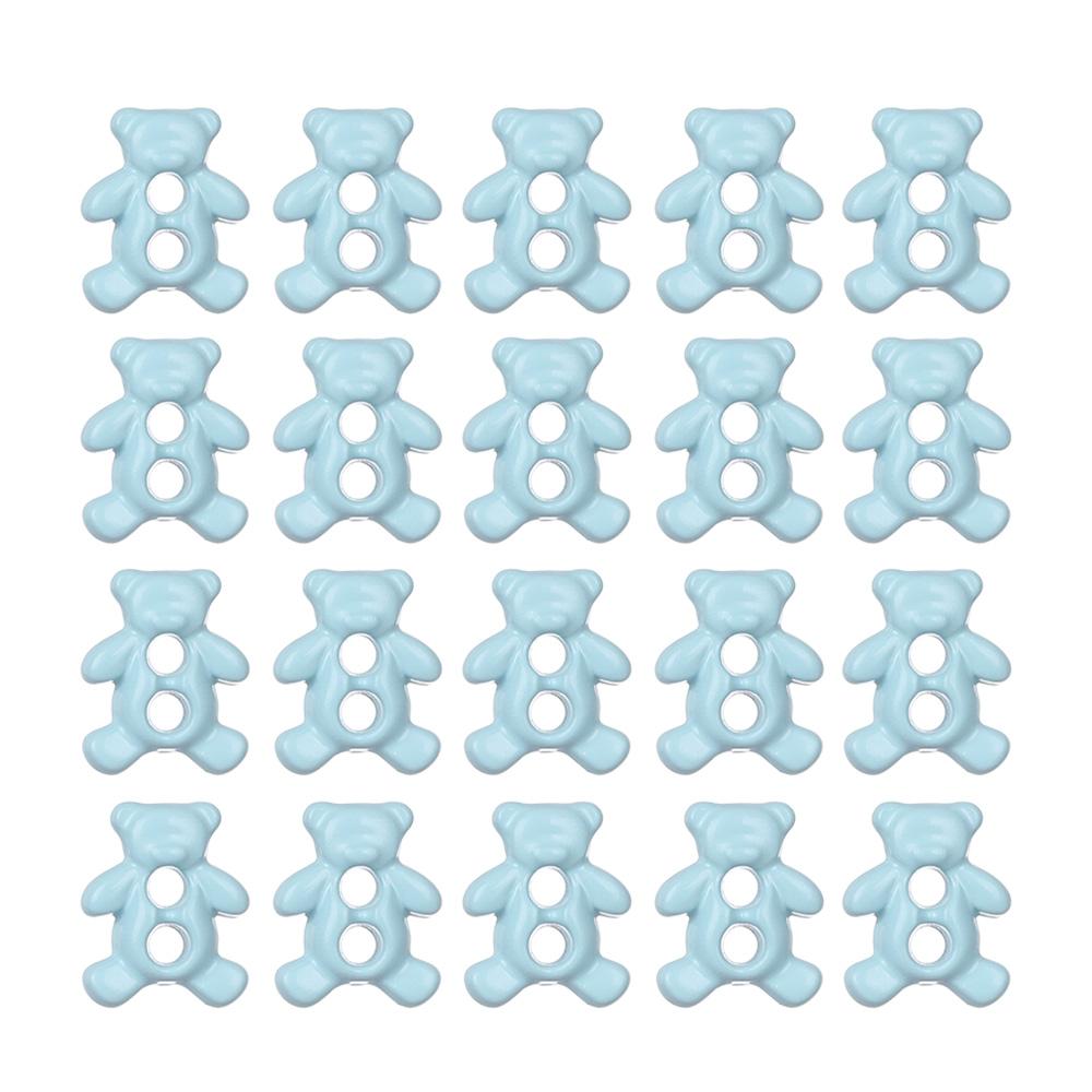 20/40Pcs Mini 6mm Metal Buckle Bear Pattern Decor Buckles for 1/6 Kid Doll Toy Button Buckle DIY Doll Clothes Sewing Accessories