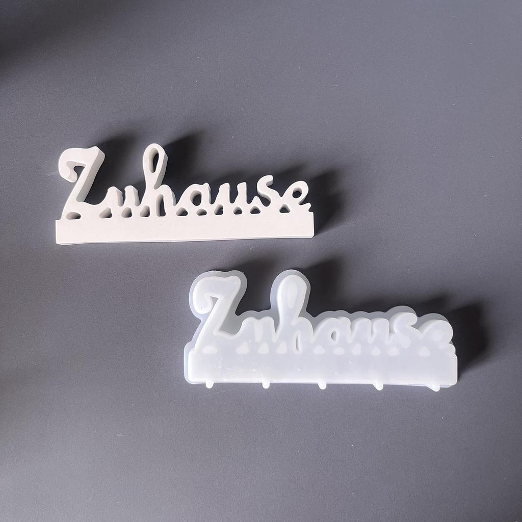 German Alphabet Ornament Silicone Mould Alphabet Decoration Plaster Mold Drip Mould