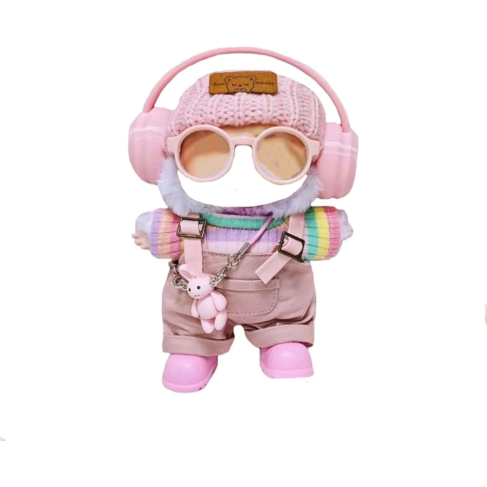 Pink Doll Clothing Set 9 Pieces for 17cm Dolls Unique Style Cute Accessories