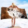 Strandtuch Schäferhund für Kinder & Erwachsene. Badetuch, Pooltuch, Campinghandtuch, Reisehandtuch Schnelltrocknend & Super Saugfähig Stranddecke Hundeliebhaber