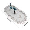 Stylish Coffee Table Cover Polyester Fabric Decorative Tablecloth Embroidery Flower Lace Doily For Dining Office Use