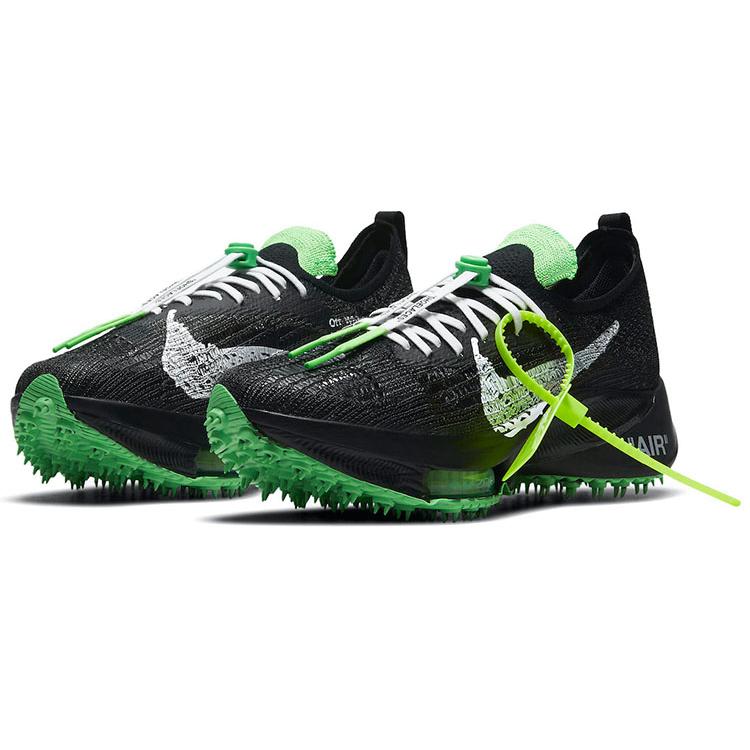 New Nike Air Zoom Tempo Next% Flyknit Off White Black Scream Green CV0697-001