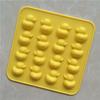 Animal Cake Cartoon Duck Silicone Mold 16-Cavity Flexible Chocolate Mold Trapezoid Shape BPA Free Baking Mold For Baking