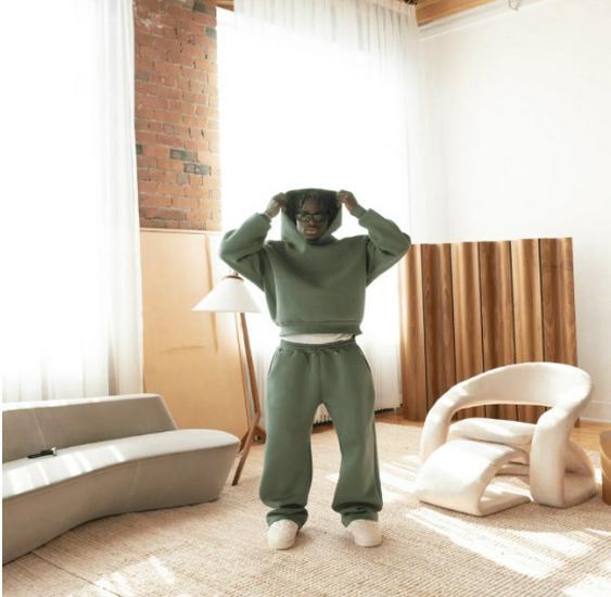 Kanye-Style High-Street Samt-Hoodie & Sweatpants Set für Männer & Frauen