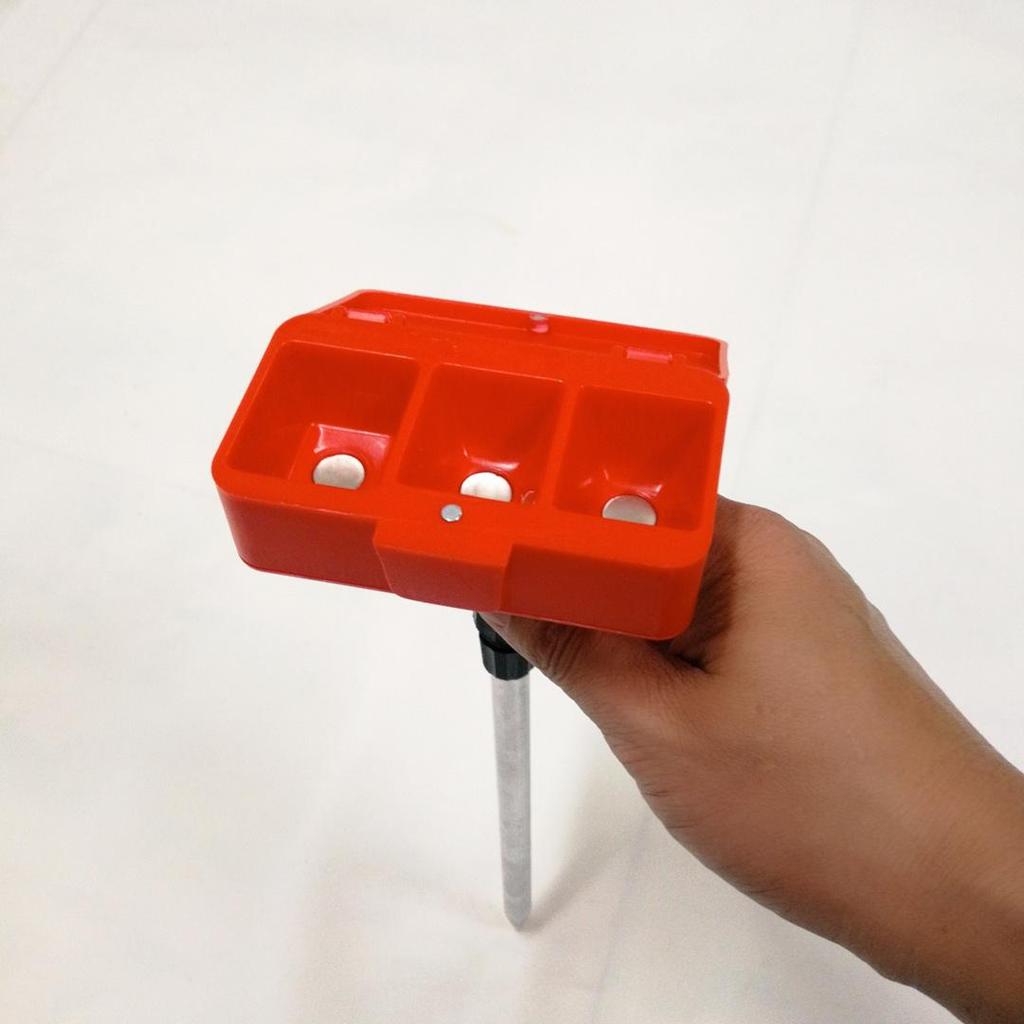 4th Gen Magnetic Fishing Bait Box: Triple Compartment for Sticky and Powder Baits