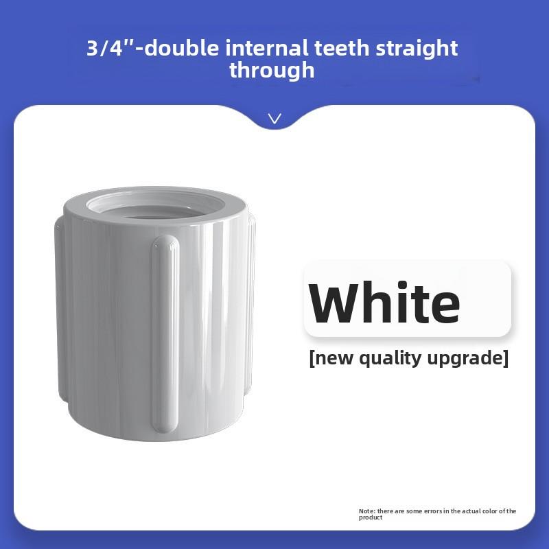 PVC 1/2 3/4 1 Inch Female Thread Connector 20/25/32mm Straight Elbow Tee 3-Way Adapter For Garden Irrigation Aquarium Pipe