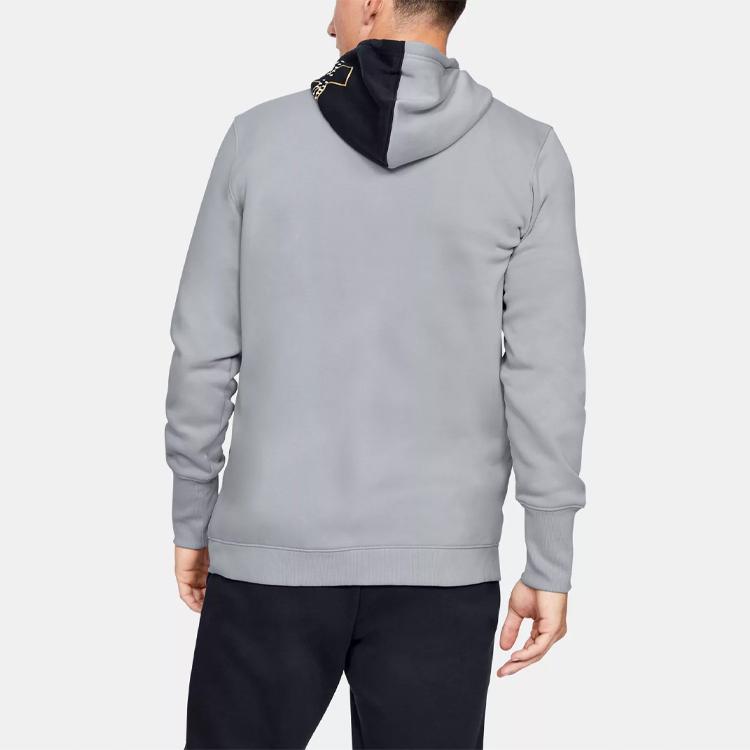 Under Armour Baseline Fleece Hooded Jacket Men Jackets Modern-Gray 1343006-013