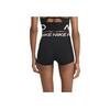 Nike Pro Logo High-Waisted Sports Shorts Women Bottoms Black CZ9857-010
