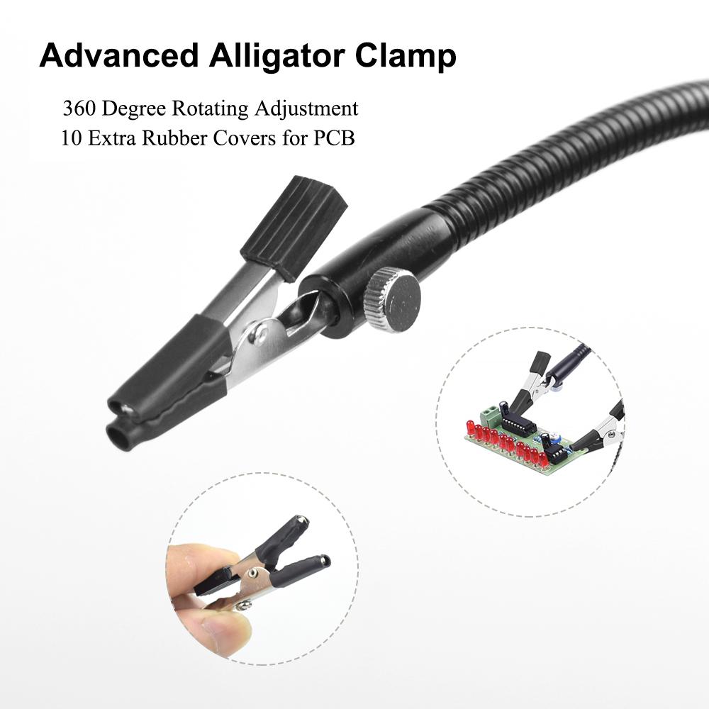 NEWACALOX Table Clamp Soldering Helping Hand Welding PCB Holder Third Hand Tool Soldering Station for SMD Welding Repair Tool