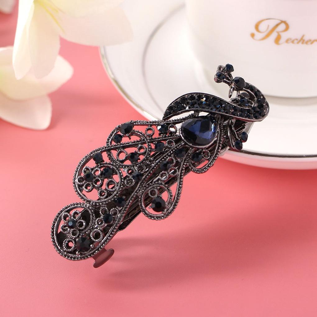 Women's Sapphire Bird Hairpin Automatic Point Pin Hairpin