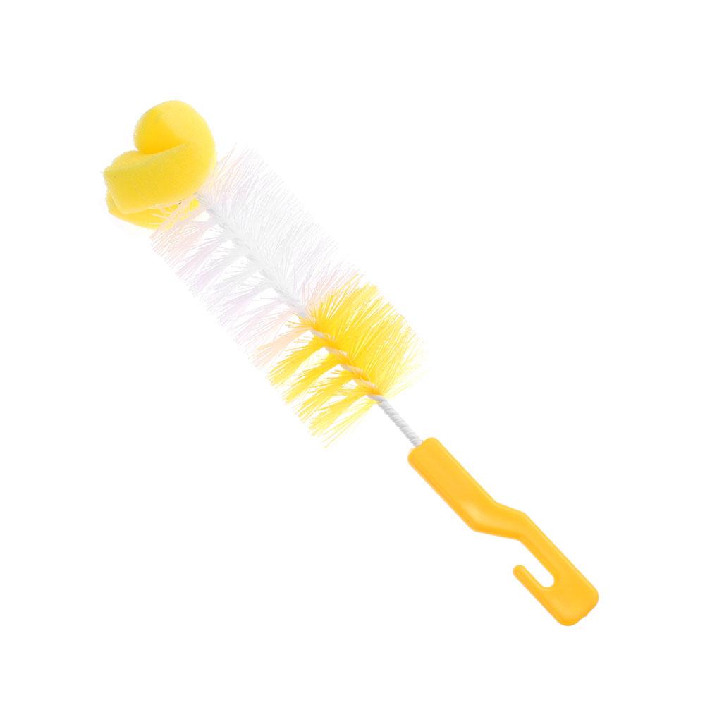 2PCS Home Spout Cup 360-degree Clean Sponge Rotating Bottle Brush Baby Nipple