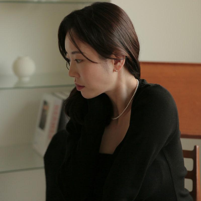 Modernlike 14k Gold Pearl Necklace 4mm