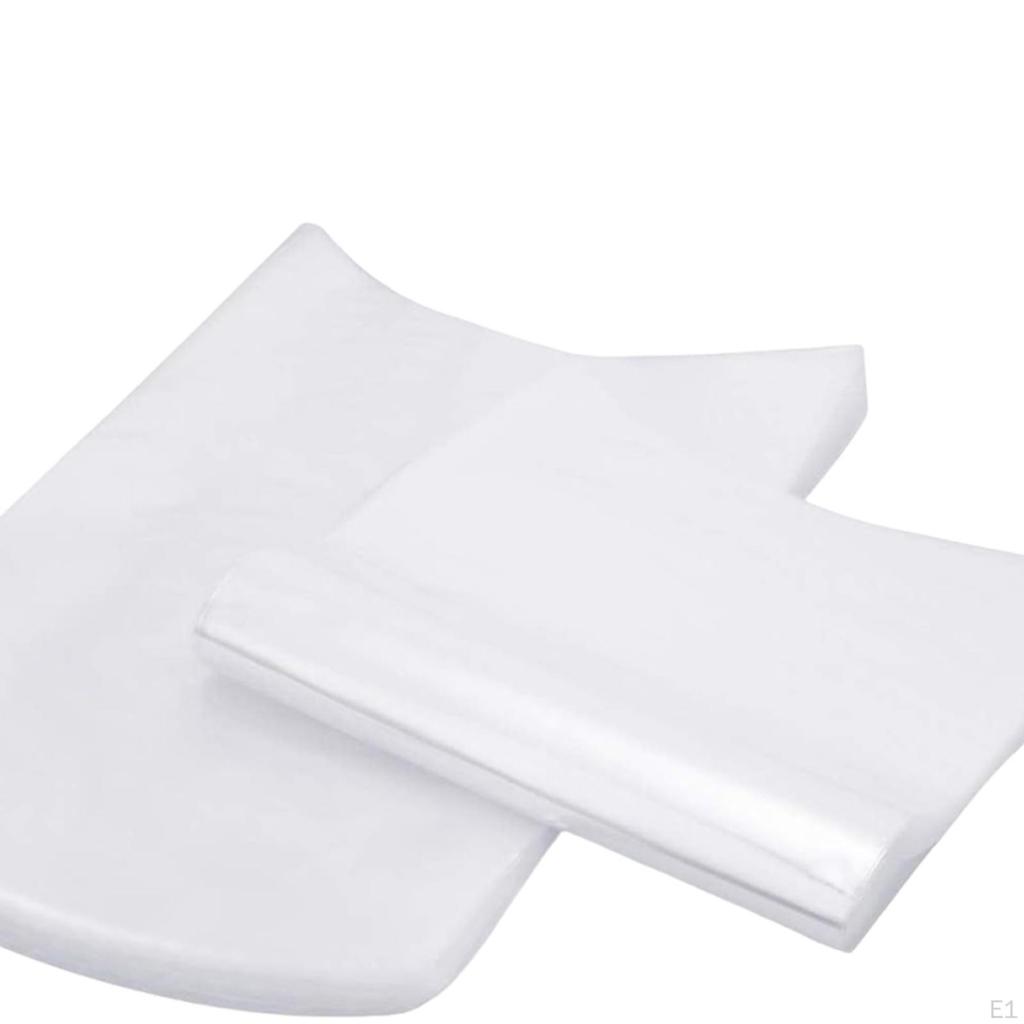 100 Pieces Clear Poultry Heat Shrink Bag Lightweight Accessory with Zip Ties