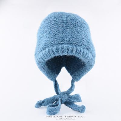 Taschen und Hüte Sturmhauben Plüschmützen Damen Winter warm Ohrenschützer Wolle gestrickte Überzieh-Mützen Tide