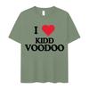 I Love Kidd Voodoo Album Tour 2025 Pattern Tshirt Summer Mens Women Hiphop Classic Pure Cotton Hot Sale Pop Tshirt Teenagers