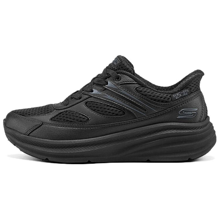 Skechers Bobs Sport Удобные Универсальные Rebound Lifestyle Повседневная Обувь Женская кроссовка Черный 117757-BBK 35