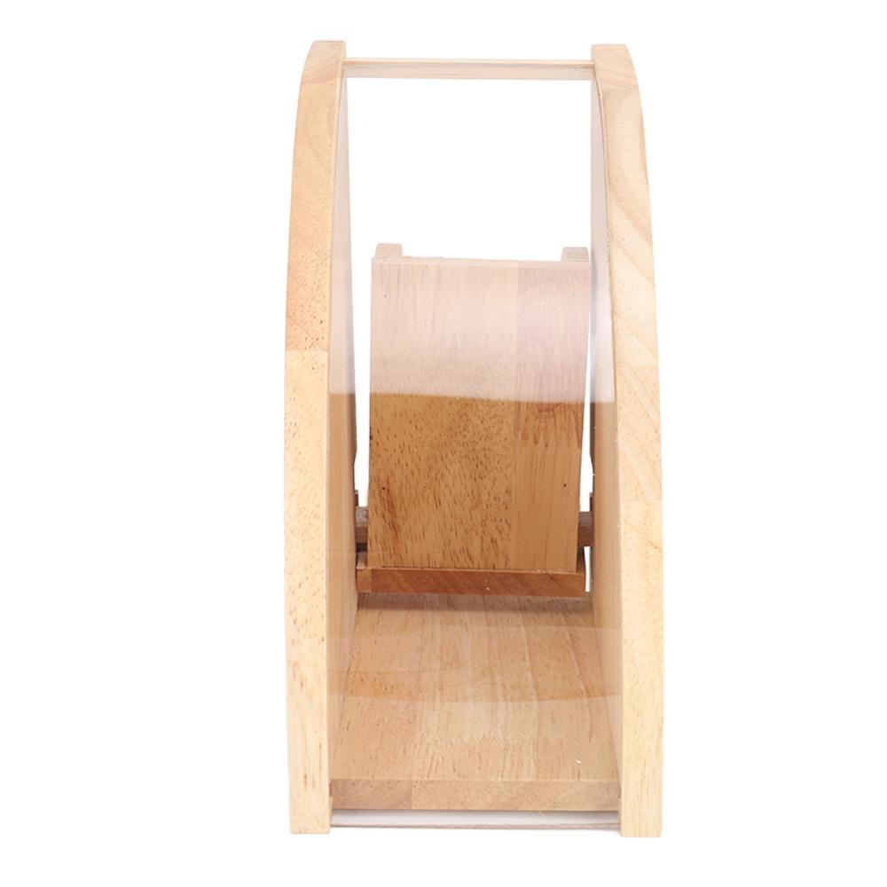Solid Wood Coffee Filter Storage Rack Fan Shaped Coffee Filter Organizer  Household Countertop