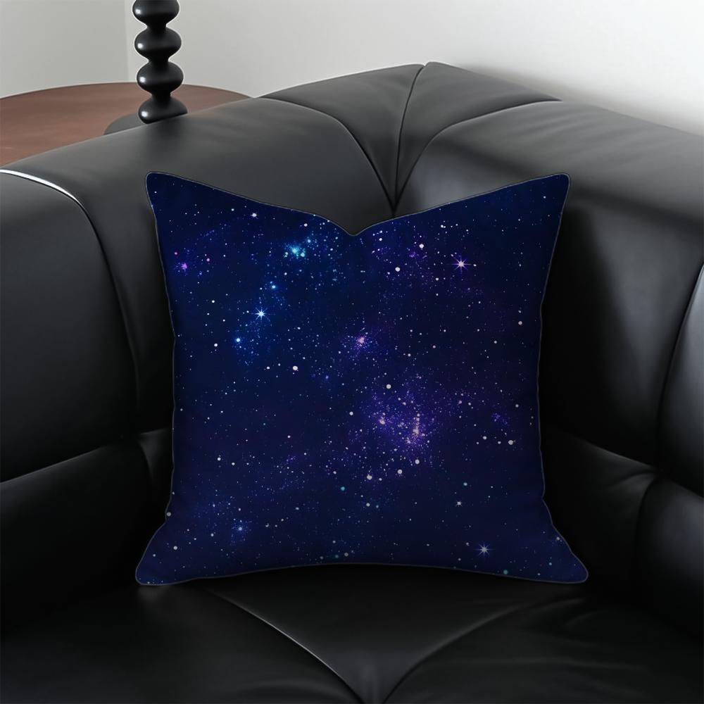 G-Galaxy Starry Sky Pillow Dreamy Decor Cushion Cushion Cover Pillow Case Anti-Dustmite Invisible Zipper Silky Plush Cushion