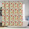 Cartoon Food Shower Curtain Cute Burger Ice Cream Pattern Bathroom Decor Waterproof Fabric Washable Home Textile Novelty
