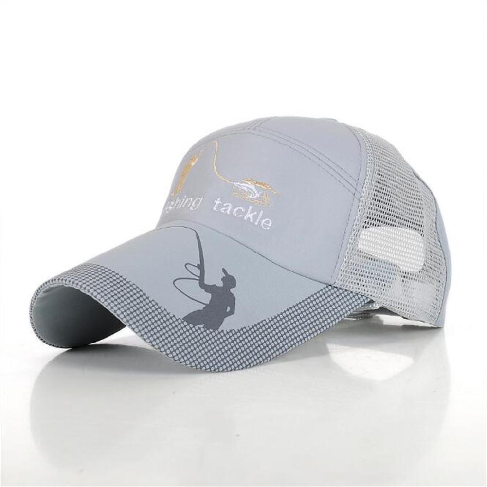 Men Outdoor Baseball Cap Sun Screen Mesh Hat Fishing Breathable Hat